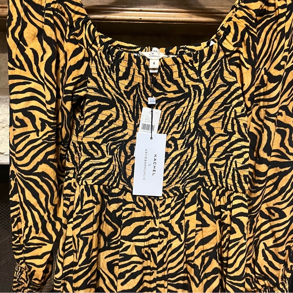 Kachel x Anthropologie Wide Leg Jumpsuit Tiger-Striped - Picture 7 of 12